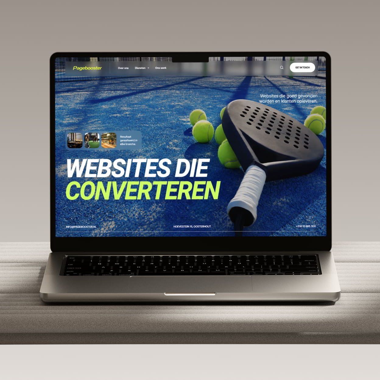 Strakke website voor een modern en professioneel merk