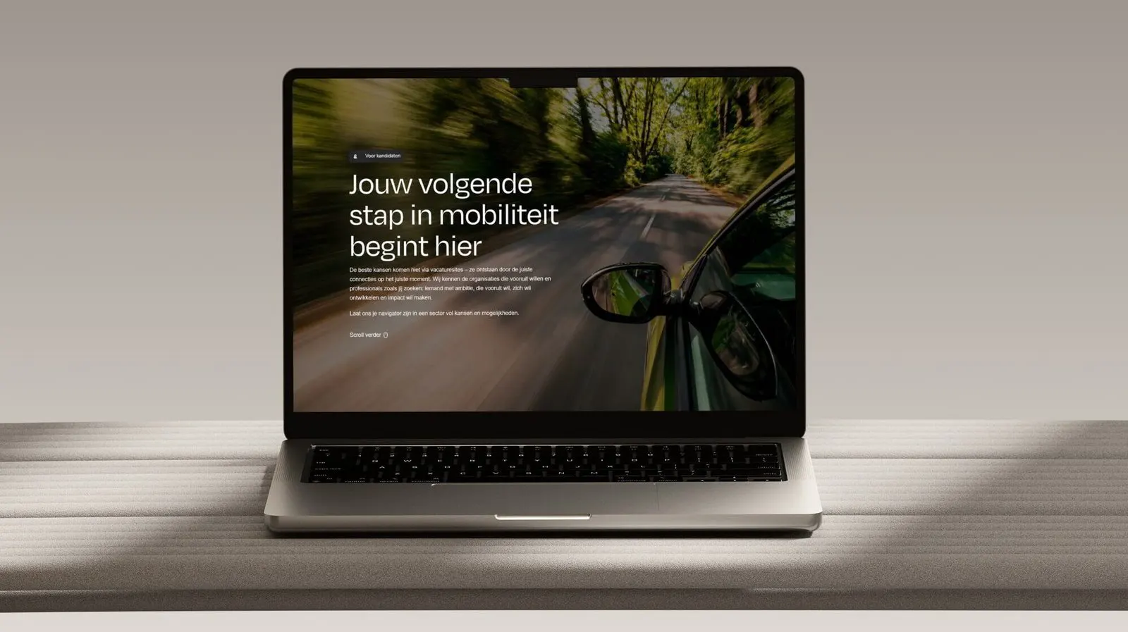 Laptop met een WordPress website die door Pagebooster wordt onderhouden