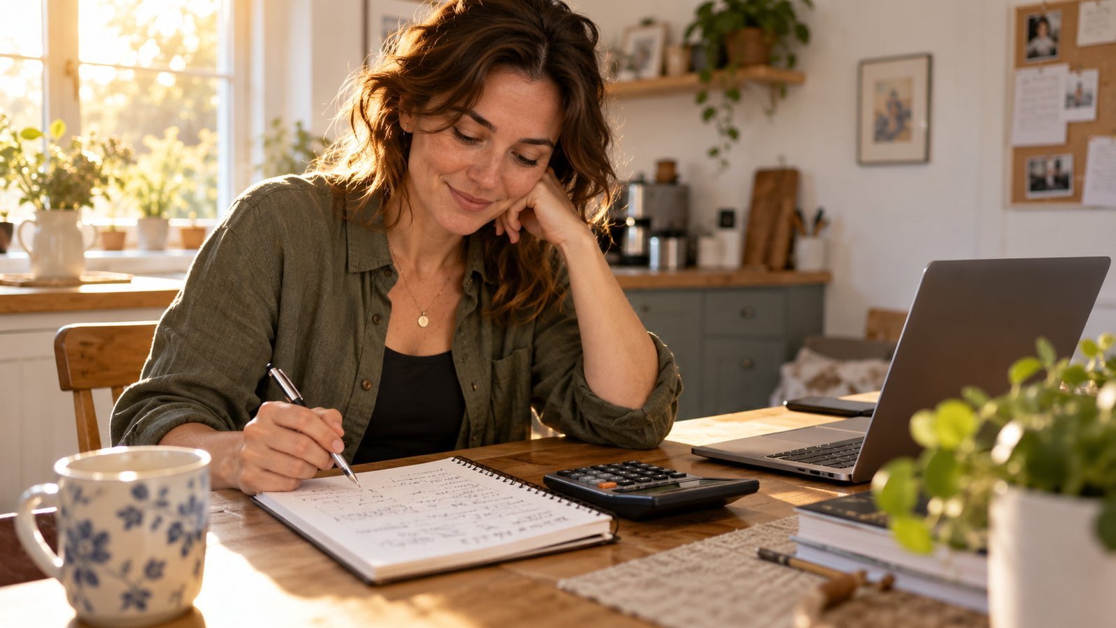 Ondernemer rekent haar budget voor SEO uit aan de keukentafel